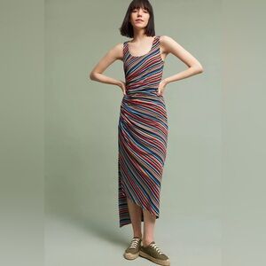 Anthropologie Bailey 44 Striped Luca Maxi Summer Vacation Dress Size Medium